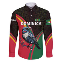 Dominica Family Matching Off Shoulder Short Dress and Hawaiian Shirt with Sisserou Parrot and Tribal Pattern Design - Wonder Print Shop