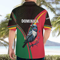 Dominica Hawaiian Shirt with Sisserou Parrot and Tribal Pattern Design - Wonder Print Shop