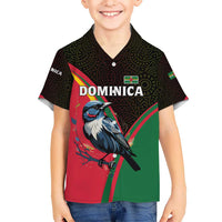 Dominica Hawaiian Shirt with Sisserou Parrot and Tribal Pattern Design - Wonder Print Shop