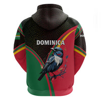 Dominica Hoodie with Sisserou Parrot and Tribal Pattern Design - Wonder Print Shop