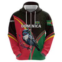 Dominica Hoodie with Sisserou Parrot and Tribal Pattern Design - Wonder Print Shop