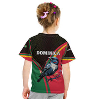 Dominica Kid T Shirt with Sisserou Parrot and Tribal Pattern Design - Wonder Print Shop
