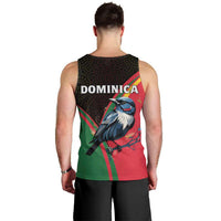Dominica Men Tank Top with Sisserou Parrot and Tribal Pattern Design - Wonder Print Shop