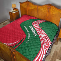 Dominica Quilt with Sisserou Parrot and Tribal Pattern Design - Wonder Print Shop