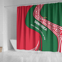 Dominica Shower Curtain with Sisserou Parrot and Tribal Pattern Design - Wonder Print Shop