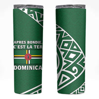 Dominica Skinny Tumbler with Sisserou Parrot and Tribal Pattern Design - Wonder Print Shop