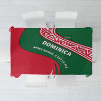 Dominica Tablecloth with Sisserou Parrot and Tribal Pattern Design - Wonder Print Shop