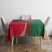 Dominica Tablecloth with Sisserou Parrot and Tribal Pattern Design - Wonder Print Shop