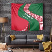 Dominica Tapestry with Sisserou Parrot and Tribal Pattern Design - Wonder Print Shop