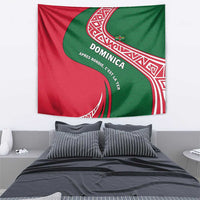 Dominica Tapestry with Sisserou Parrot and Tribal Pattern Design - Wonder Print Shop