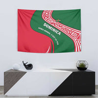 Dominica Tapestry with Sisserou Parrot and Tribal Pattern Design - Wonder Print Shop