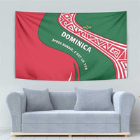 Dominica Tapestry with Sisserou Parrot and Tribal Pattern Design - Wonder Print Shop