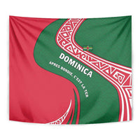 Dominica Tapestry with Sisserou Parrot and Tribal Pattern Design - Wonder Print Shop