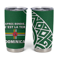 Dominica Tumbler Cup with Sisserou Parrot and Tribal Pattern Design - Wonder Print Shop