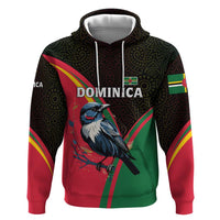 Dominica Zip Hoodie with Sisserou Parrot and Tribal Pattern Design - Wonder Print Shop