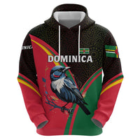 Dominica Zip Hoodie with Sisserou Parrot and Tribal Pattern Design - Wonder Print Shop
