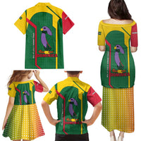 Dominica Flag Family Matching Puletasi and Hawaiian Shirt National Parrot and Stars Design with Motto Apres Bondie C’est La Ter - Wonder Print Shop