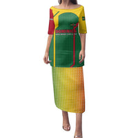 Dominica Flag Family Matching Puletasi and Hawaiian Shirt National Parrot and Stars Design with Motto Apres Bondie C’est La Ter - Wonder Print Shop