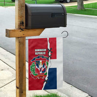 Dominican Republic Flag Half Zip Design Garden Flag with Coat of Arms and Taino Symbol - Wonder Print Shop