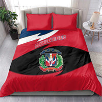 Dominican Republic Flag Bedding Set with Map National Coat of Arms Island Silhouette - Wonder Print Shop