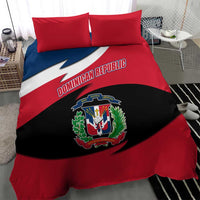 Dominican Republic Flag Bedding Set with Map National Coat of Arms Island Silhouette - Wonder Print Shop