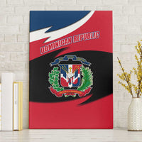 Dominican Republic Flag Canvas Wall Art with Map National Coat of Arms Island Silhouette - Wonder Print Shop