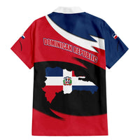 Dominican Republic Flag Family Matching Mermaid Dress and Hawaiian Shirt with Map National Coat of Arms Island Silhouette - Wonder Print Shop