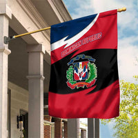 Dominican Republic Flag Garden Flag with Map National Coat of Arms Island Silhouette - Wonder Print Shop