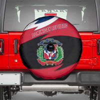 Dominican Republic Flag Spare Tire Cover with Map National Coat of Arms Island Silhouette - Wonder Print Shop