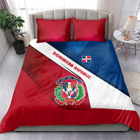Dominican Republic Flag Bedding Set with Map National Coat of Arms Island Silhouette - Wonder Print Shop