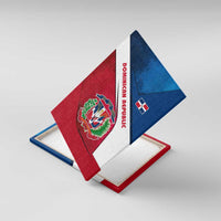 Dominican Republic Flag Canvas Wall Art with Map National Coat of Arms Island Silhouette - Wonder Print Shop