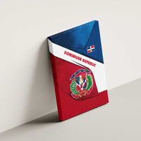 Dominican Republic Flag Canvas Wall Art with Map National Coat of Arms Island Silhouette - Wonder Print Shop