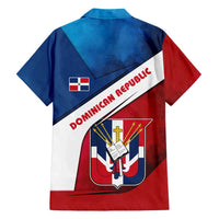 Dominican Republic Flag Family Matching Long Sleeve Bodycon Dress and Hawaiian Shirt with Map National Coat of Arms Island Silhouette - Wonder Print Shop