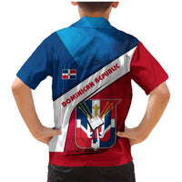 Dominican Republic Flag Family Matching Mermaid Dress and Hawaiian Shirt with Map National Coat of Arms Island Silhouette - Wonder Print Shop