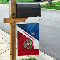 Dominican Republic Flag Garden Flag with Map National Coat of Arms Island Silhouette - Wonder Print Shop
