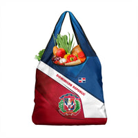 Dominican Republic Flag Grocery Bag with Map National Coat of Arms Island Silhouette - Wonder Print Shop