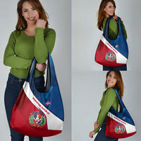 Dominican Republic Flag Grocery Bag with Map National Coat of Arms Island Silhouette - Wonder Print Shop