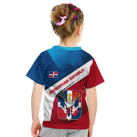 Dominican Republic Flag Kid T Shirt with Map National Coat of Arms Island Silhouette - Wonder Print Shop