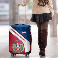 Dominican Republic Flag Luggage Cover with Map National Coat of Arms Island Silhouette - Wonder Print Shop
