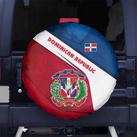 Dominican Republic Flag Spare Tire Cover with Map National Coat of Arms Island Silhouette - Wonder Print Shop
