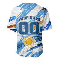 Personalized Argentina Football Champions Baseball Jersey Sun Of May Lion Mascot - Style of King