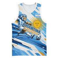 Personalized Argentina Football Champions Basketball Jersey Sun Of May Lion Mascot - Style of King