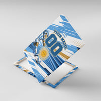 Personalized Argentina Football Champions Canvas Wall Art Sun Of May Lion Mascot - Style of King