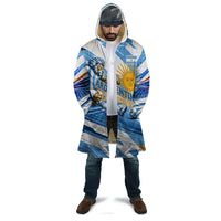 Personalized Argentina Football Champions Cloak Sun Of May Lion Mascot - Style of King