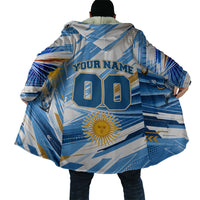 Personalized Argentina Football Champions Cloak Sun Of May Lion Mascot - Style of King