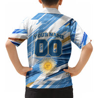 Personalized Argentina Football Champions Hawaiian Shirt Sun Of May Lion Mascot - Style of King