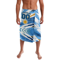 Personalized Argentina Football Champions Lavalava Sun Of May Lion Mascot - Style of King