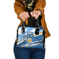 Personalized Argentina Football Champions Shoulder Handbag Sun Of May Lion Mascot - Style of King