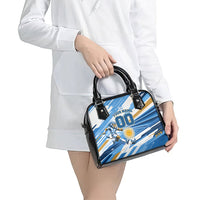 Personalized Argentina Football Champions Shoulder Handbag Sun Of May Lion Mascot - Style of King