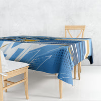 Personalized Argentina Football Champions Tablecloth Sun Of May Lion Mascot - Style of King